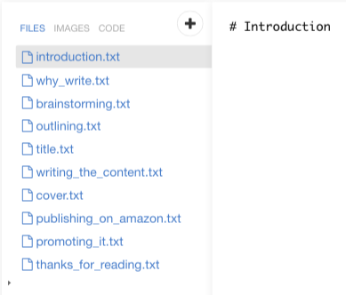 Creating chapters in Leanpub