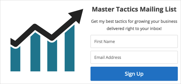 Simple opt-in form with lead magnet image